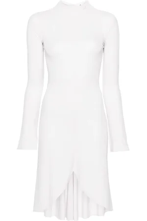 Courrèges Robe mi-longue à col montant