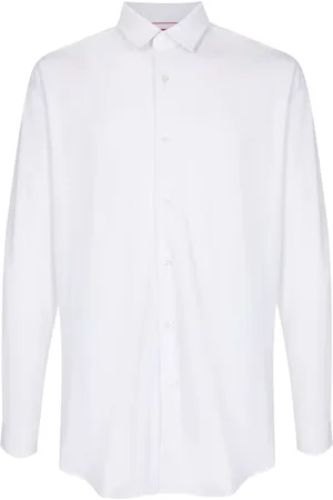 HUGO BOSS Chemise en coton à manches longues