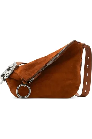 Burberry Sac porté épaule en daim à design asymétrique