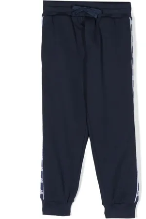 Dolce & Gabbana Pantalon de jogging en coton à bande logo