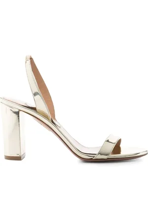 Aquazzura Sandales à effet métallisé 85 mm