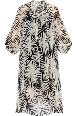 Diane von Furstenberg Robe asymétrique à fleurs