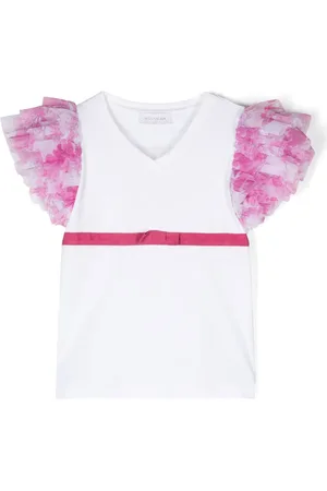 MONNALISA T-shirt volanté à détail de nœud