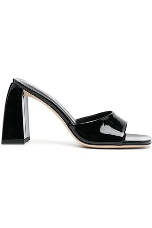 By Far Mules en cuir verni 100 mm