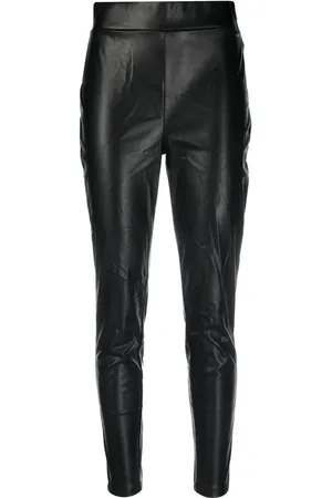 DKNY Pantalon slim en cuir artificiel