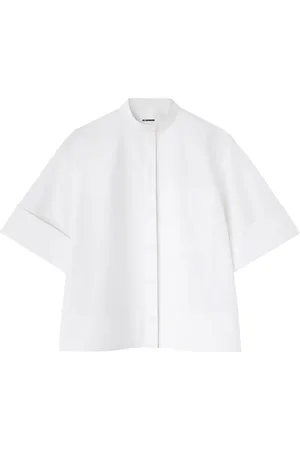 Jil Sander Chemise en popeline à col pointu