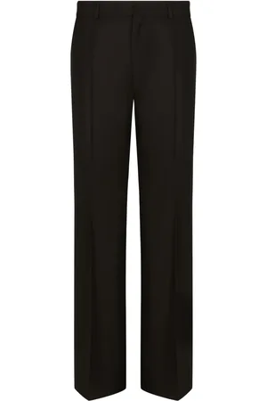 Dolce & Gabbana Pantalon en laine stretch à coupe droite