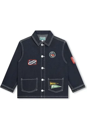 Kenzo Veste en jean à patch logo