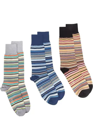 Paul Smith Lot de trois paires de chaussettes à rayures