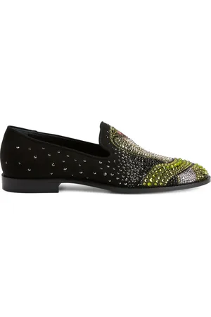 Giuseppe Zanotti Mocassins Python à ornements en cristal