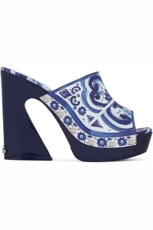 Dolce & Gabbana Mules imprimées à plateforme 105 mm