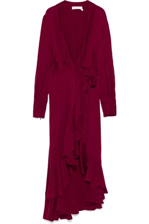 ZIMMERMANN Robe-portefeuille à coupe mi-longue