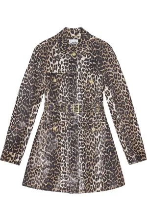 Ganni Robe à imprimé léopard