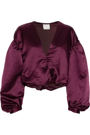 FORTE FORTE Blouse crop à col v