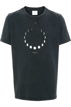 Courrèges T-shirt en coton à patch logo