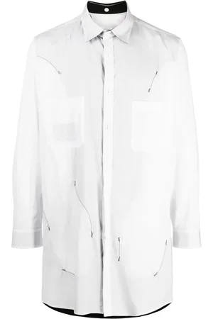 YOHJI YAMAMOTO Chemise en coton à imprimé graphique