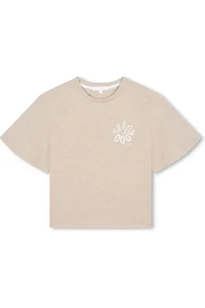 Chloé T-shirt en coton à logo imprimé