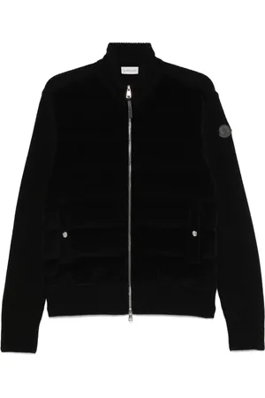 Moncler Cardigan à empiècements en velours côtelé