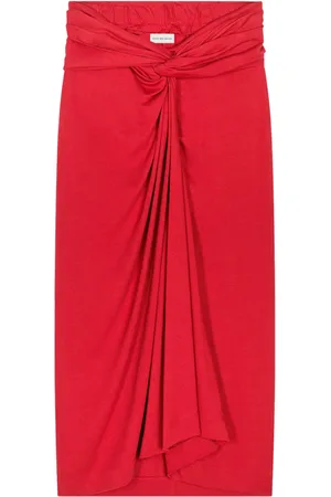 DRIES VAN NOTEN Jupe mi-longue à design froncé