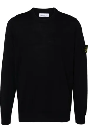 Stone Island Pull en maille fine à patch logo
