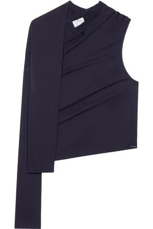 Courrèges Chemise asymétrique à épaules dénudées