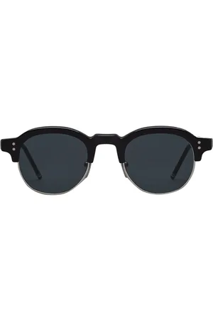Thom Browne Lunettes de soleil à monture ovale