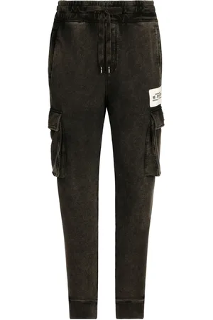 Dolce & Gabbana Pantalon cargo fuselé à patch logo