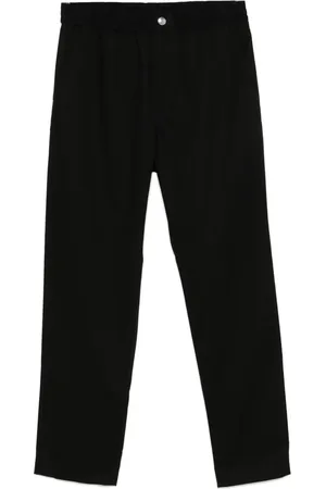 Maison Kitsuné Pantalon droit à taille élastiquée