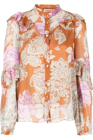 Twin-Set Blouse volantée à fleurs