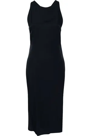 Gauchere Robe sans manches à coupe mi-longue