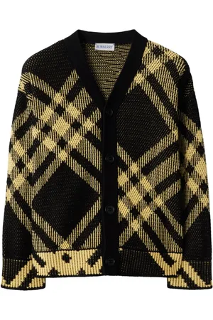 Burberry Cardigan en coton à carreaux