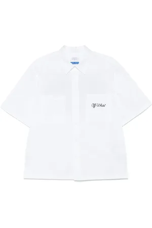 OFF-WHITE Chemise à logo brodé