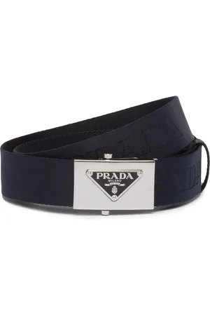 Prada Ceinture tressée à boucle logo