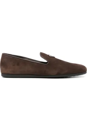 Prada Mocassins à logo triangulaire