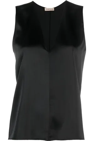 BLANCA Débardeur en satin à col v