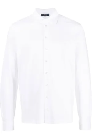 HERNO Chemise en coton à col italien