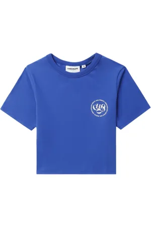 Chocoolate T-shirt crop à logo imprimé