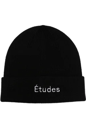 Etudes Bonnet en laine à logo brodé