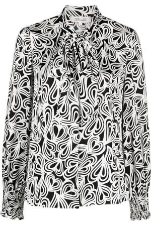 Diane von Furstenberg Chemise Tina à motif cœur