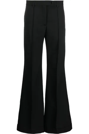 Acne Studios Pantalon évasé à taille mi-haute