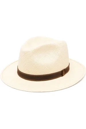 Borsalino Chapeau à design tressé