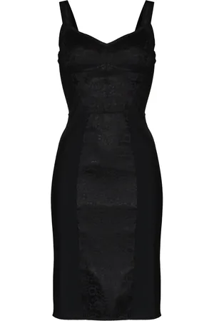 Dolce & Gabbana Robe mi-longue à fleurs en jacquard