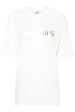 ANINE BING T-shirt en coton à logo imprimé