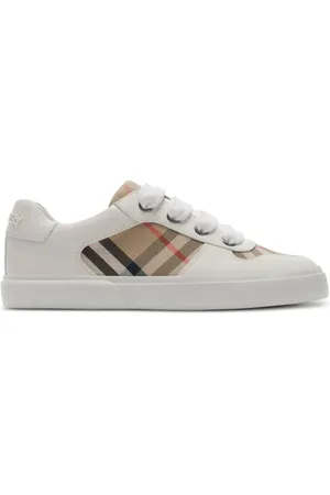 Burberry Baskets en coton à carreaux
