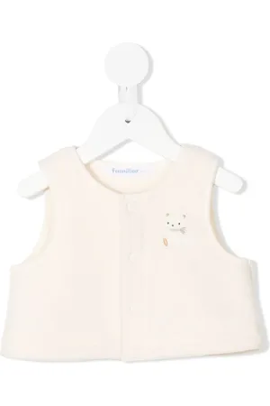 Familiar Veston sans manches à patch animalier
