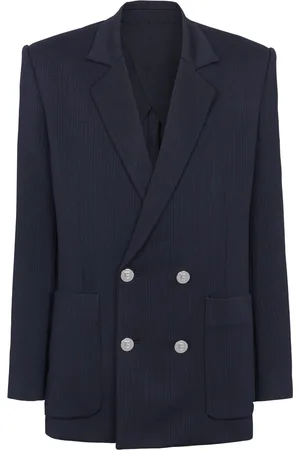 Balmain Blazer croisé à motif monogrammé