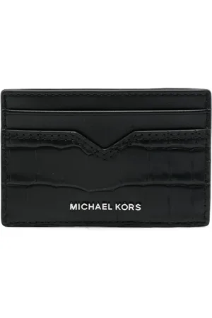 Michael Kors Porte-cartes à effet peau de crocodile