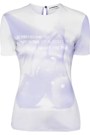 Jil Sander T-shirt en jersey à imprimé graphique