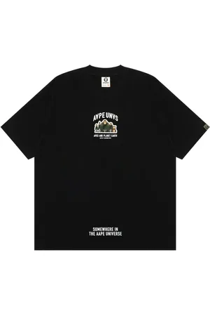 A Bathing Ape T-shirt en coton à logo appliqué