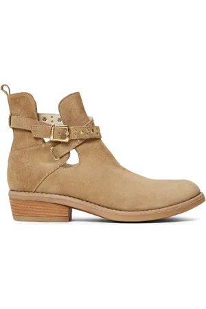 Twin-Set Bottines en cuir à détail de bride